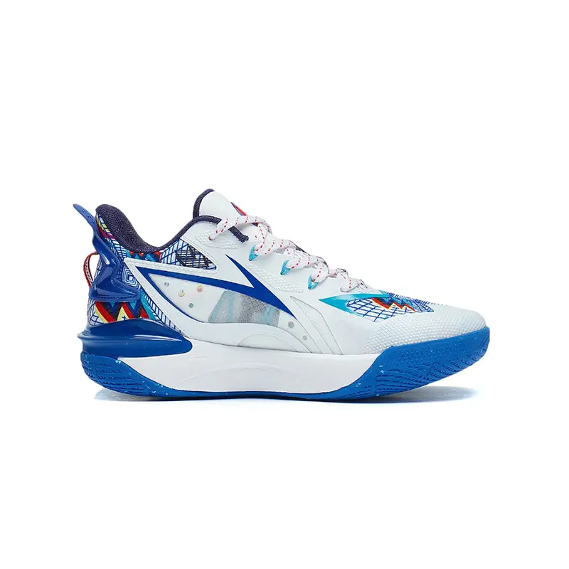 Баскетбольные кроссовки Pioneer Spirit TEAM 3.0 V2 для детей GS Low-top Standard White/Crystal Blue Lining Young, голубой — фото 2