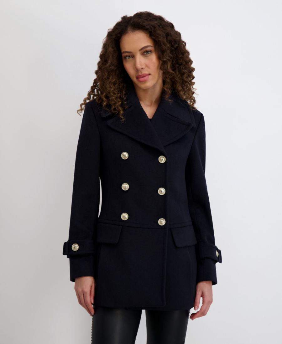 

Женское пальто-бушлат с заниженной талией KARL LAGERFELD PARIS, Navy