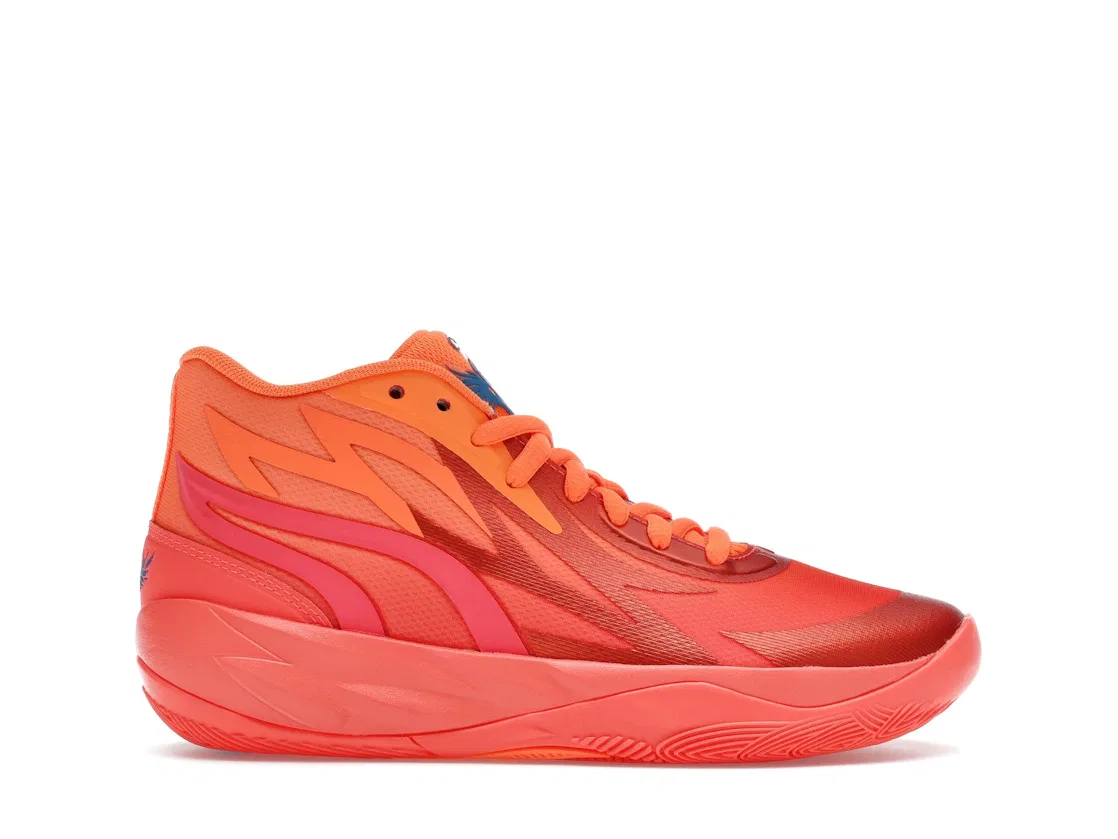 Детские кроссовки для баскетбола Puma LaMelo Ball MB.02 Supernova, Fiery Coral/Ultra Orange