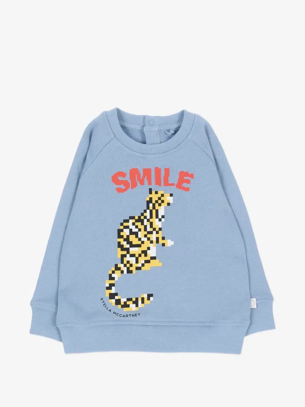 Джемпер с графическим принтом и рукавами реглан Stella McCartney Kids, синий