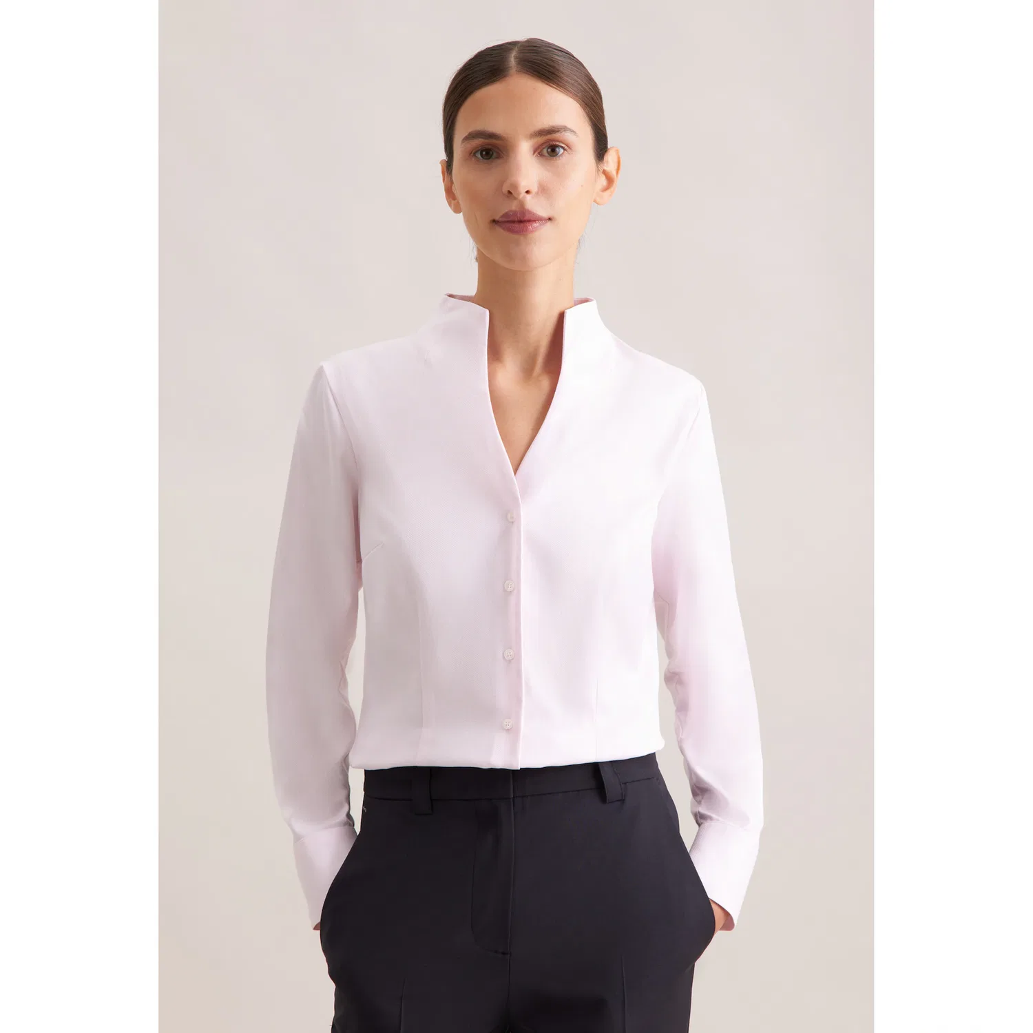 Женская классическая блузка slim fit Seidensticker, Pink