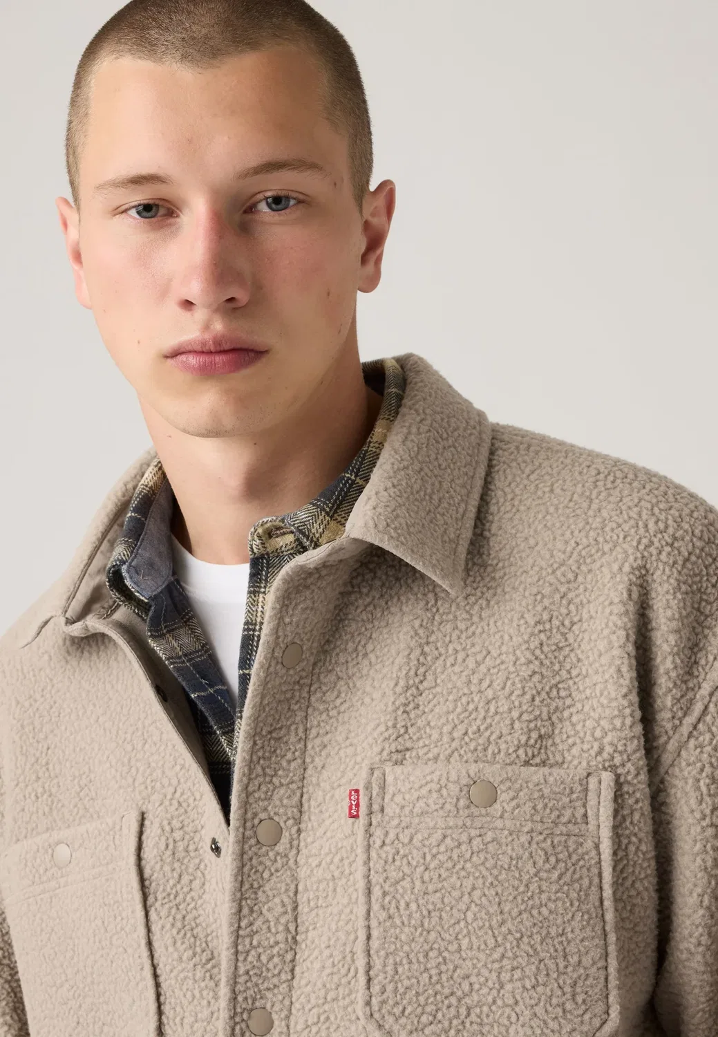Рабочая одежда - флисовая куртка Levi'S, Vintage Khaki — фото 4