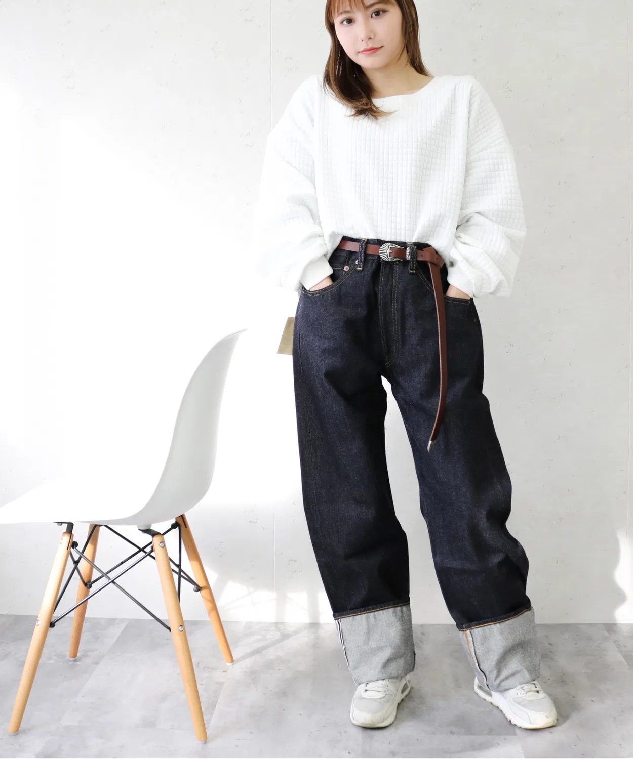 Мужские джинсы прямого кроя с логотипом Levi's 1955's 501, Dark Indigo Blue — фото 2