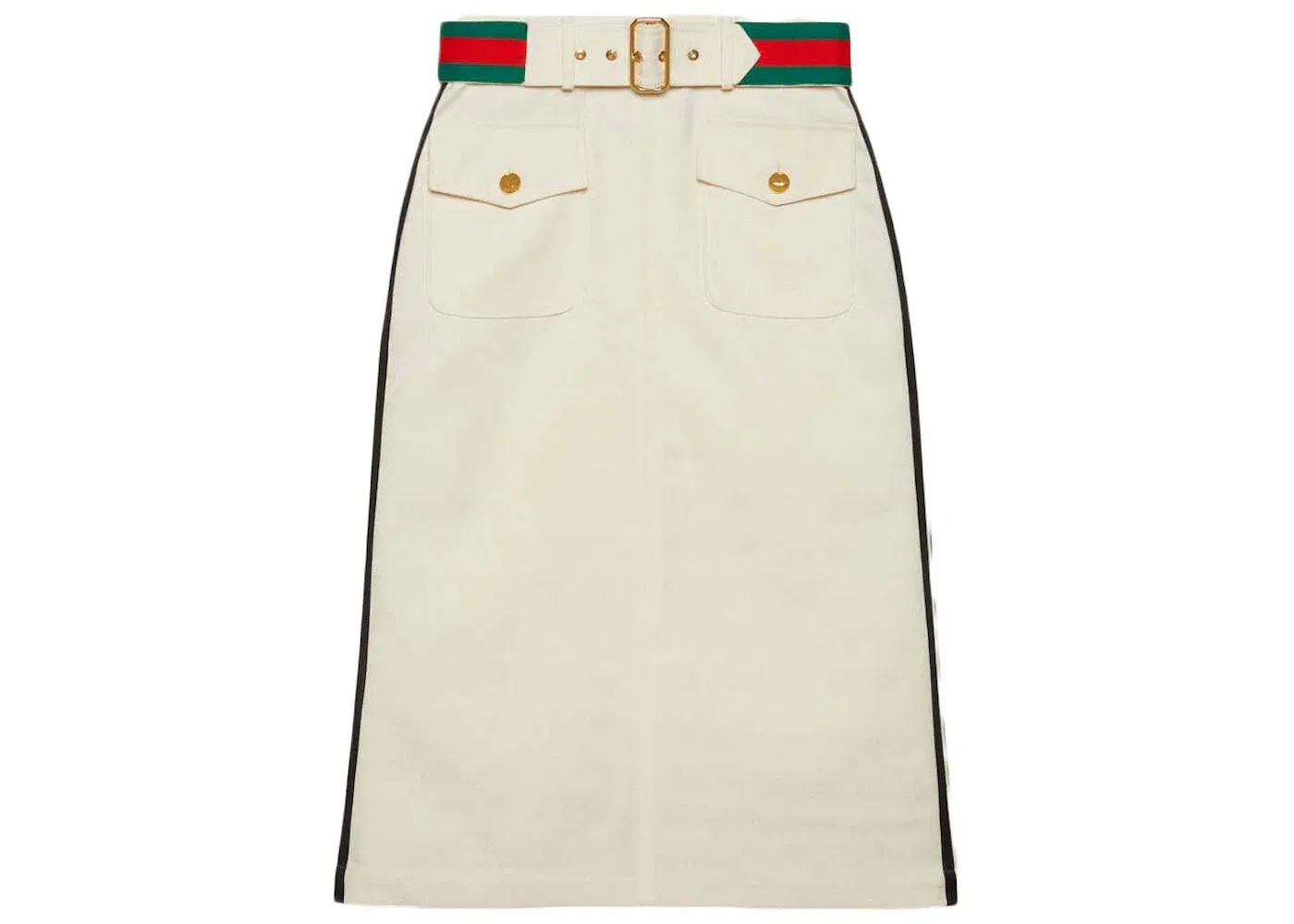 Женская юбка с принтом Skirt Gucci, White/Beige