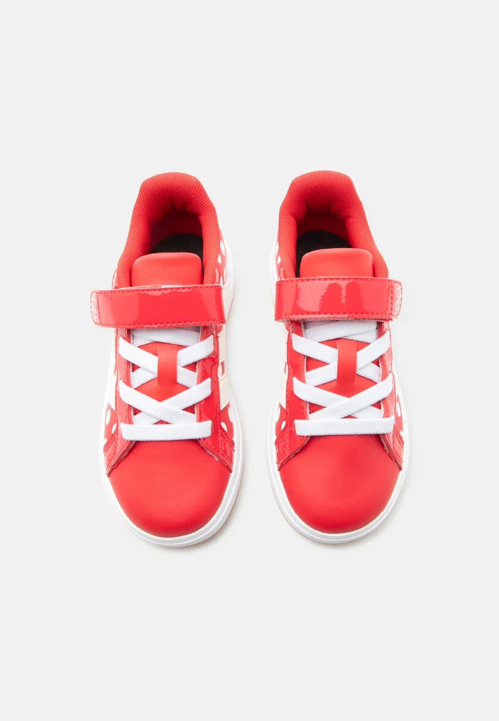 Кроссовки Grand Court Minnie унисекс Adidas Performance, Pure Ruby/Off White/Footwear White — фото 4