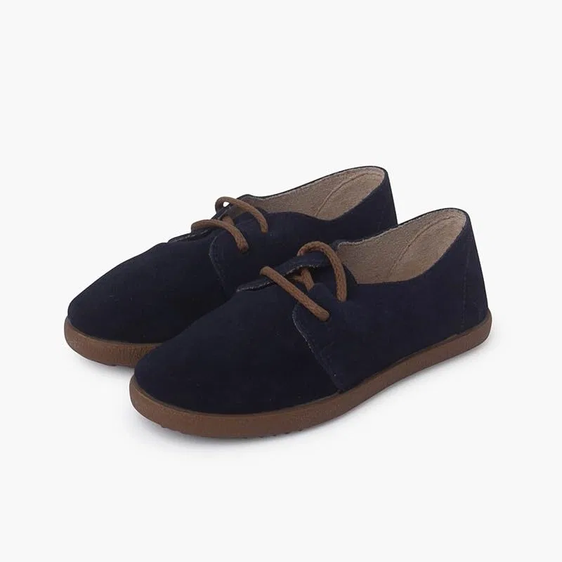 Детские туфли Blucher на шнуровке Pisamonas, Blue — фото 4