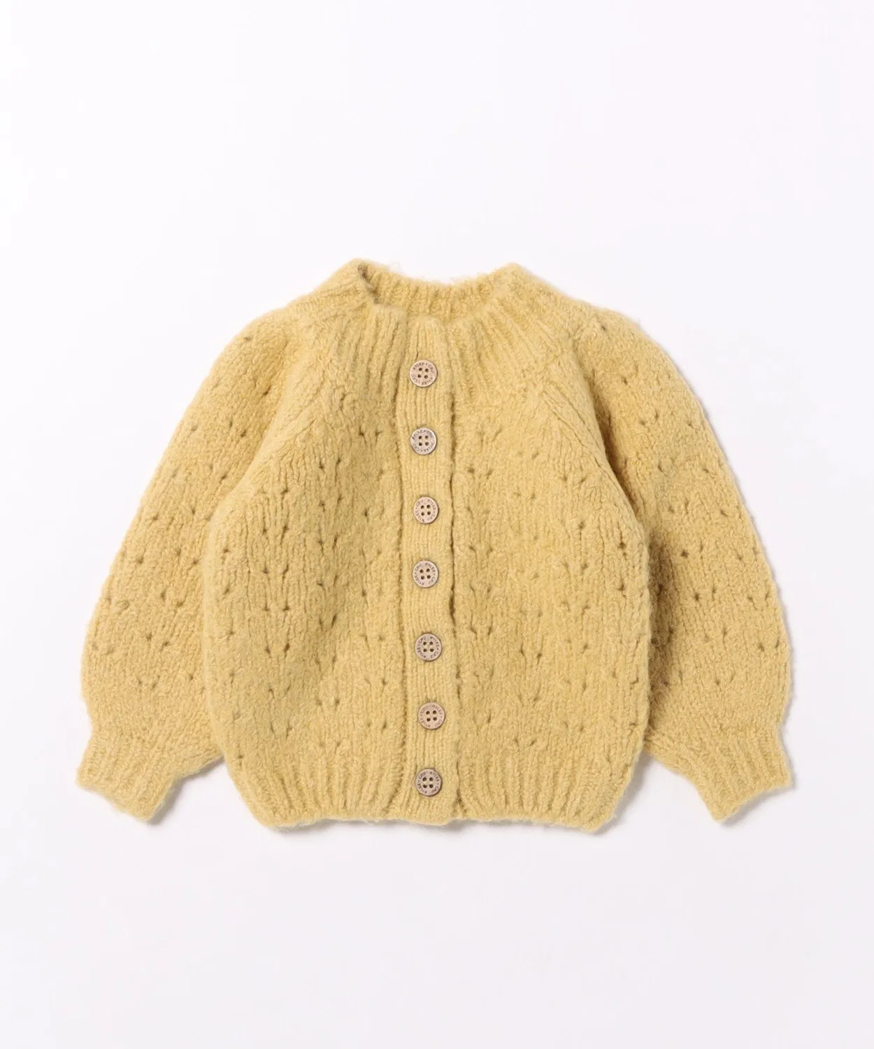 Детский кардиган с баллон-рукавом и принтом Tulip Cardigan Mag., Yellow