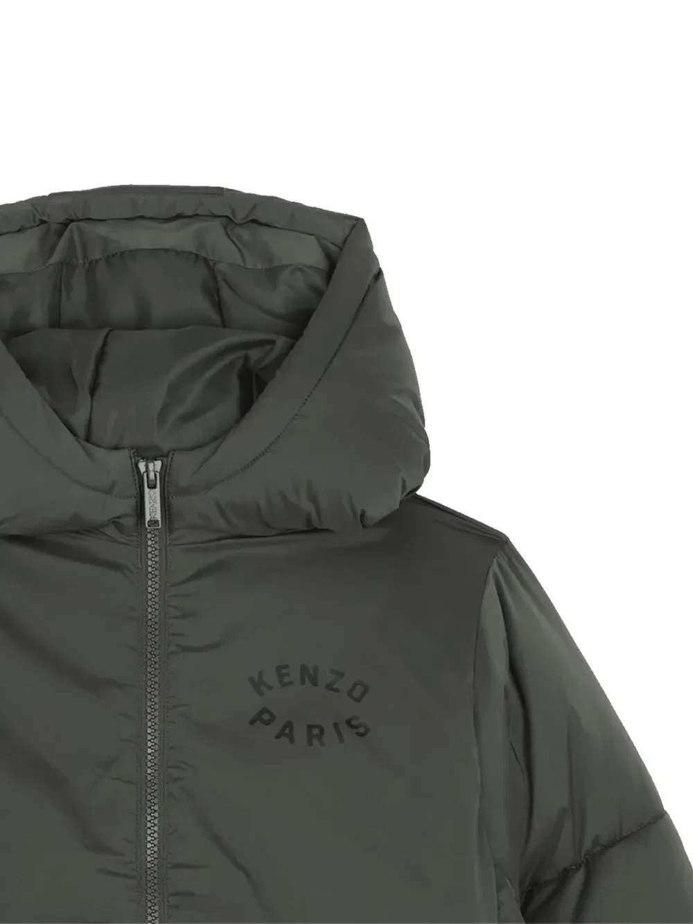 Куртка с капюшоном и логотипом Kenzo Kids, зеленый — фото 3