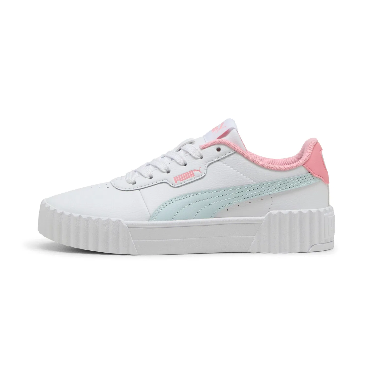 Детские кроссовки с легкой профилированной подошвой Carina Puma, White/Sea Glass — фото 2