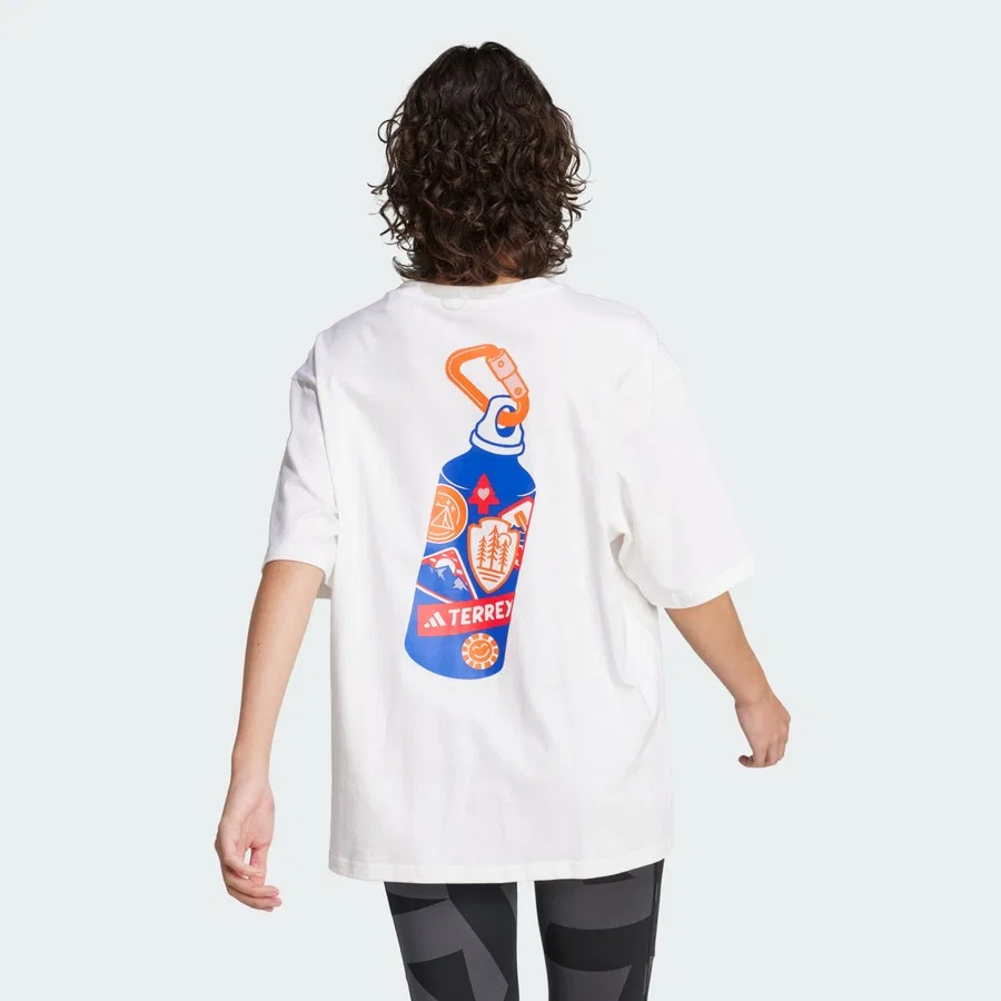 Футболка с графическим принтом Terrex Back Graphic adidas, Белый — фото 2