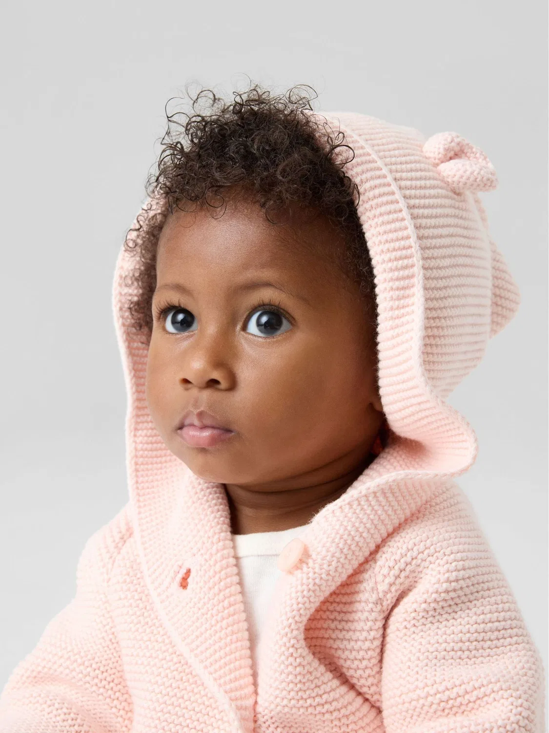 Кардиган Gap Pink Bear Soft Cotton Knit, розовый — фото 2