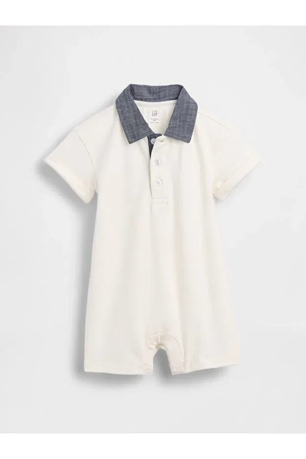 Детский комбинезон с коротким рукавом Gap, White