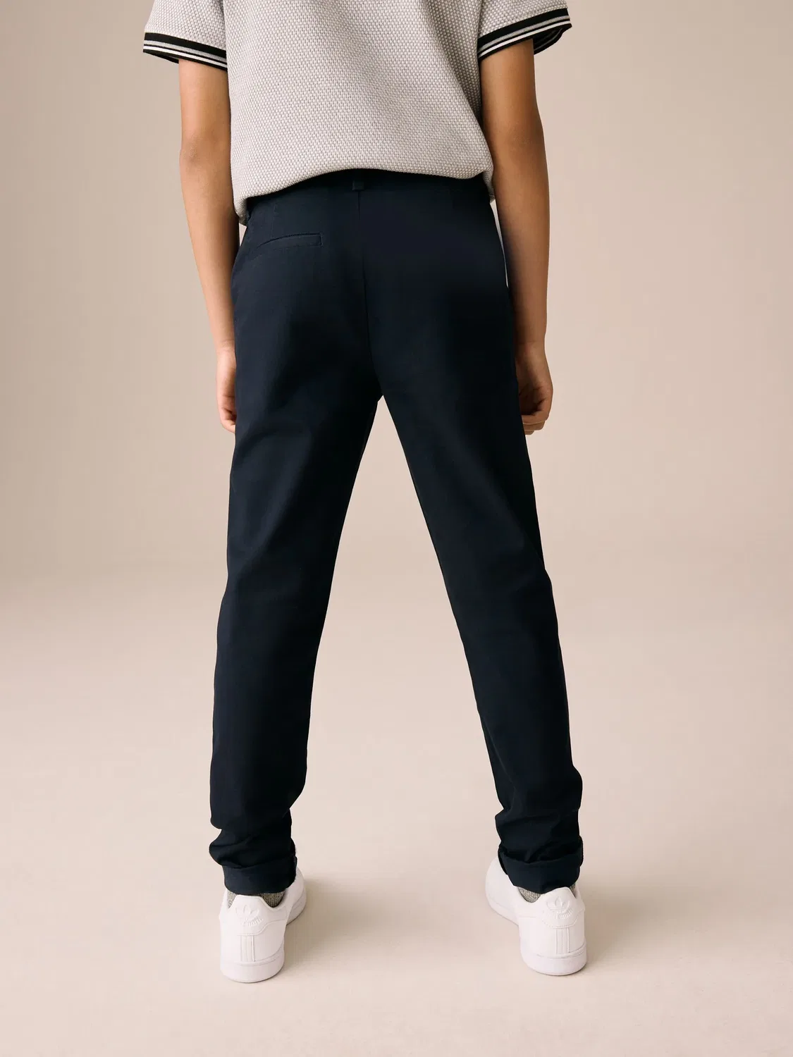 Брюки чинос премиум, модель Navy Blue Next, темно-синий — фото 3