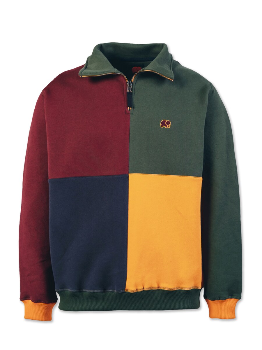 

Толстовка с капюшоном на молнии Trendsplant COLOR BLOCK, красный