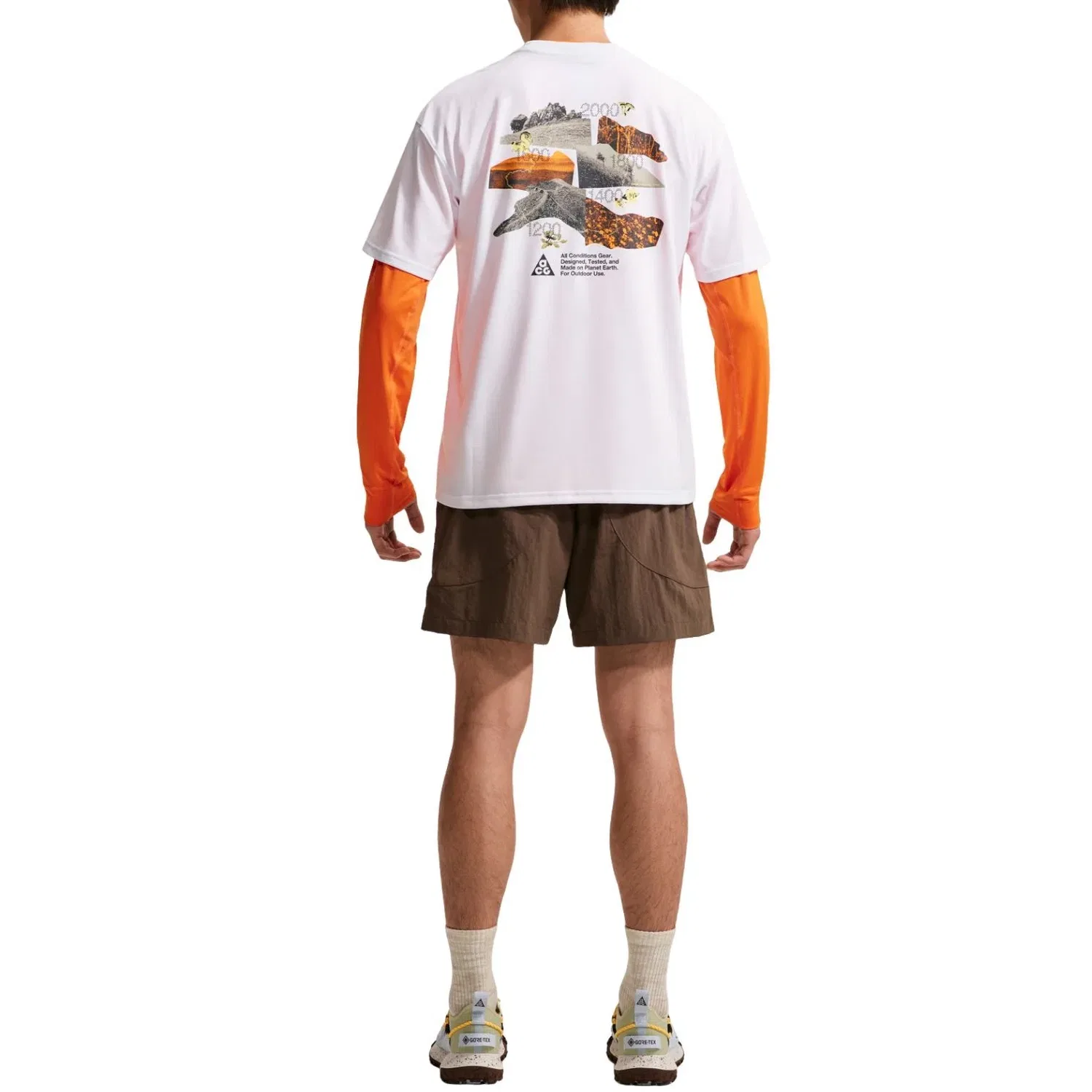 Мужская футболка с технологией Dri-Fit ACG Nike, белый — фото 3