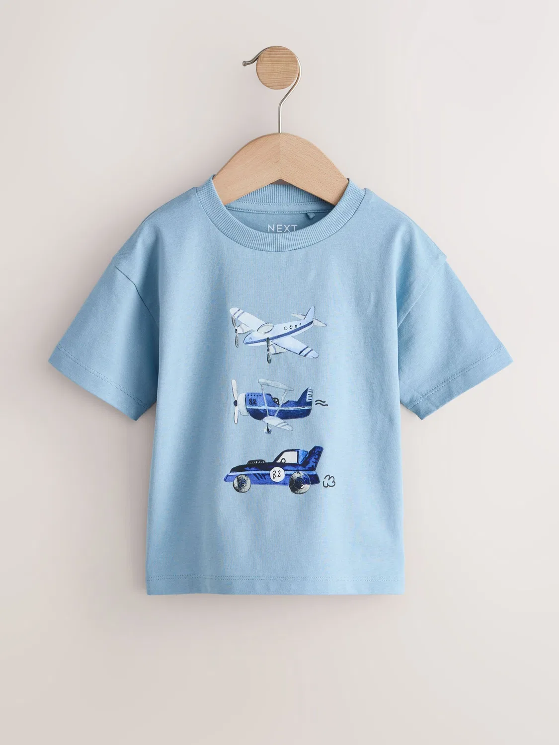 Футболки с графическим принтом, 3 шт, Planes Next, Blue Planes — фото 4