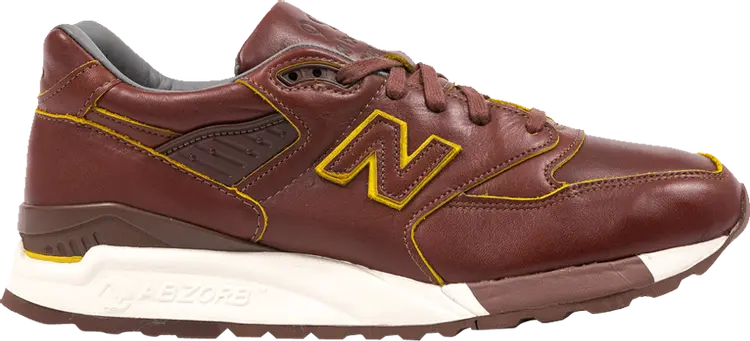 

Кроссовки New Balance Horween Leather x 998 'Brown White', коричневый