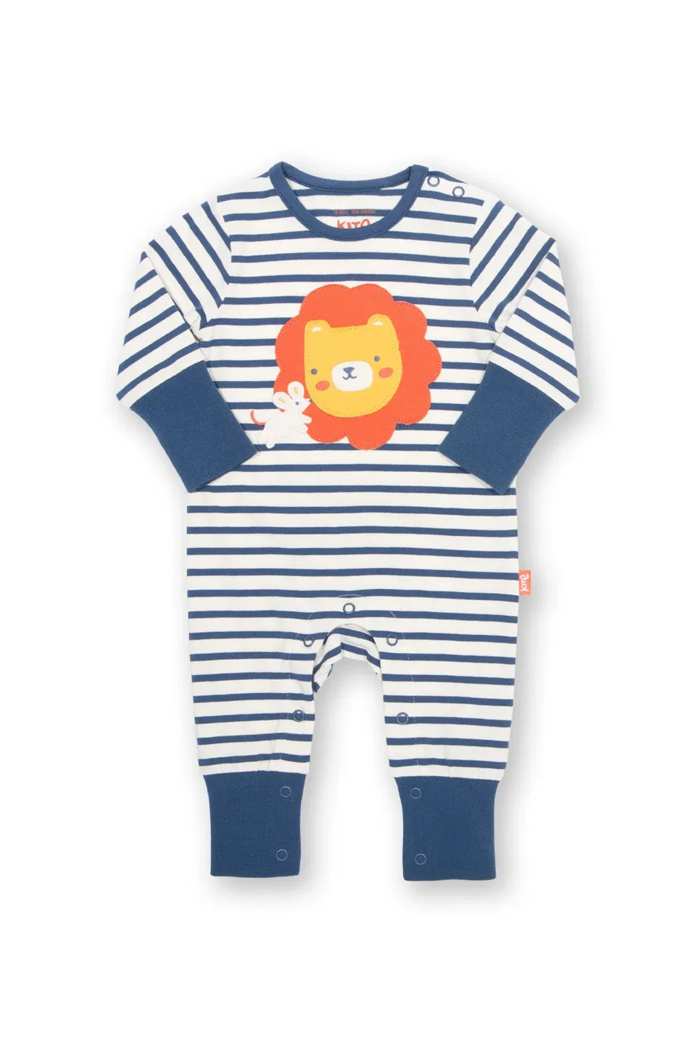 Детский боди-комбинезон с принтом Baby Lion and Mouse Kite, Navy