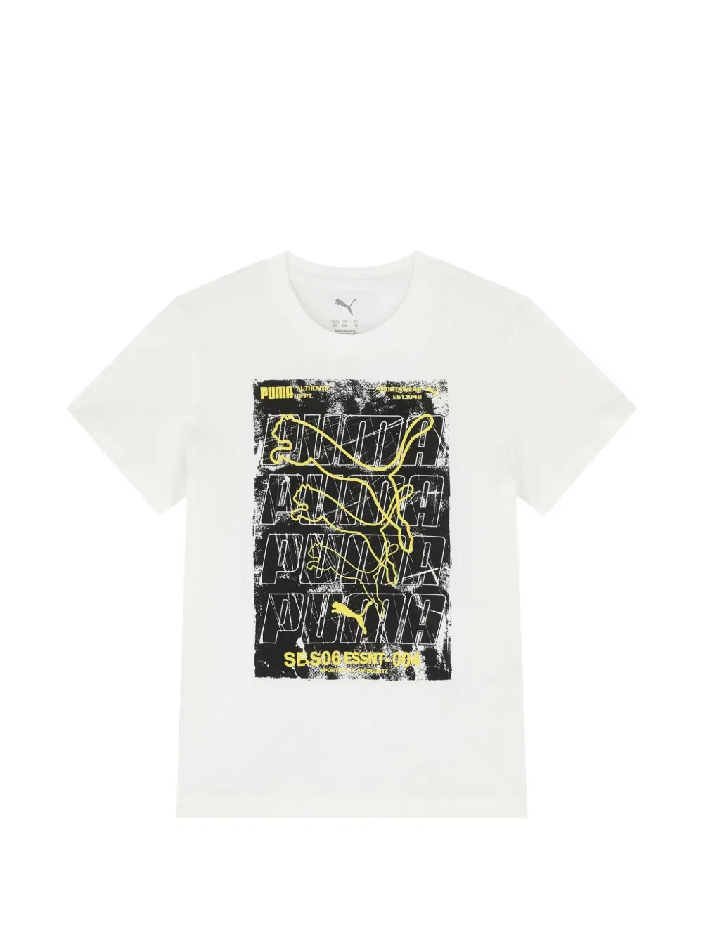 Футболка с принтом PUMA Kids, белый