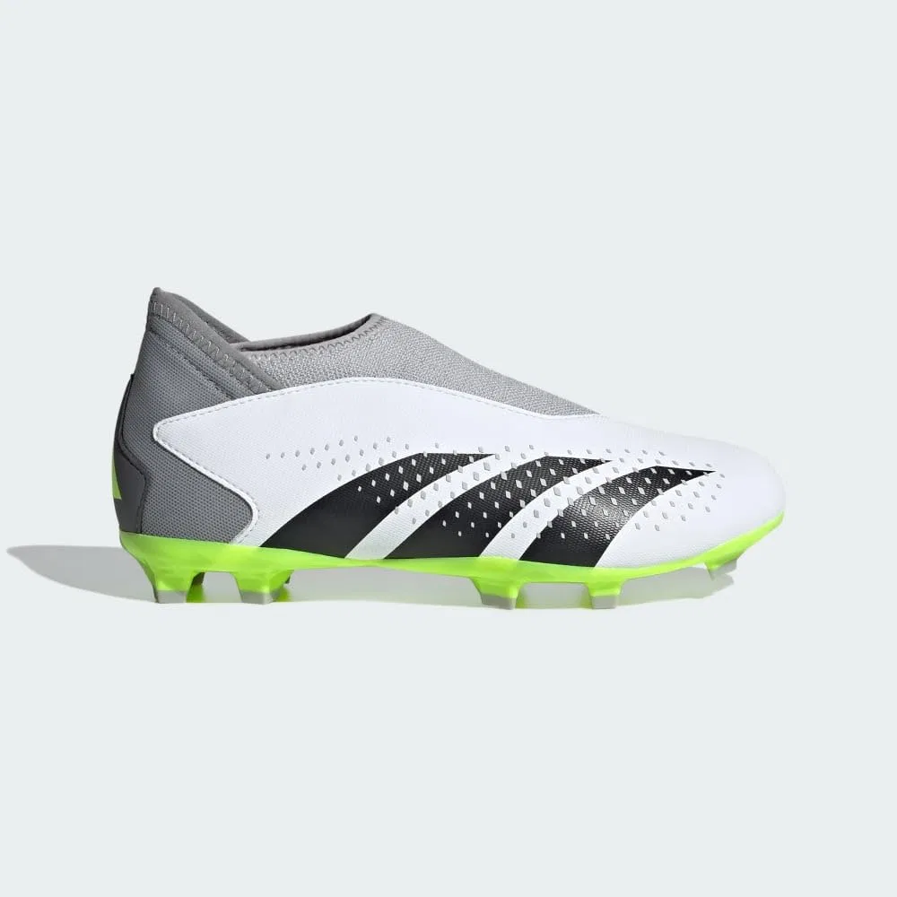 Детские бутсы футбольные для мальчиков с длинным рукавом Predator Accuracy.3 Adidas, Ftwr White Core Black Polished Lemon — фото 2