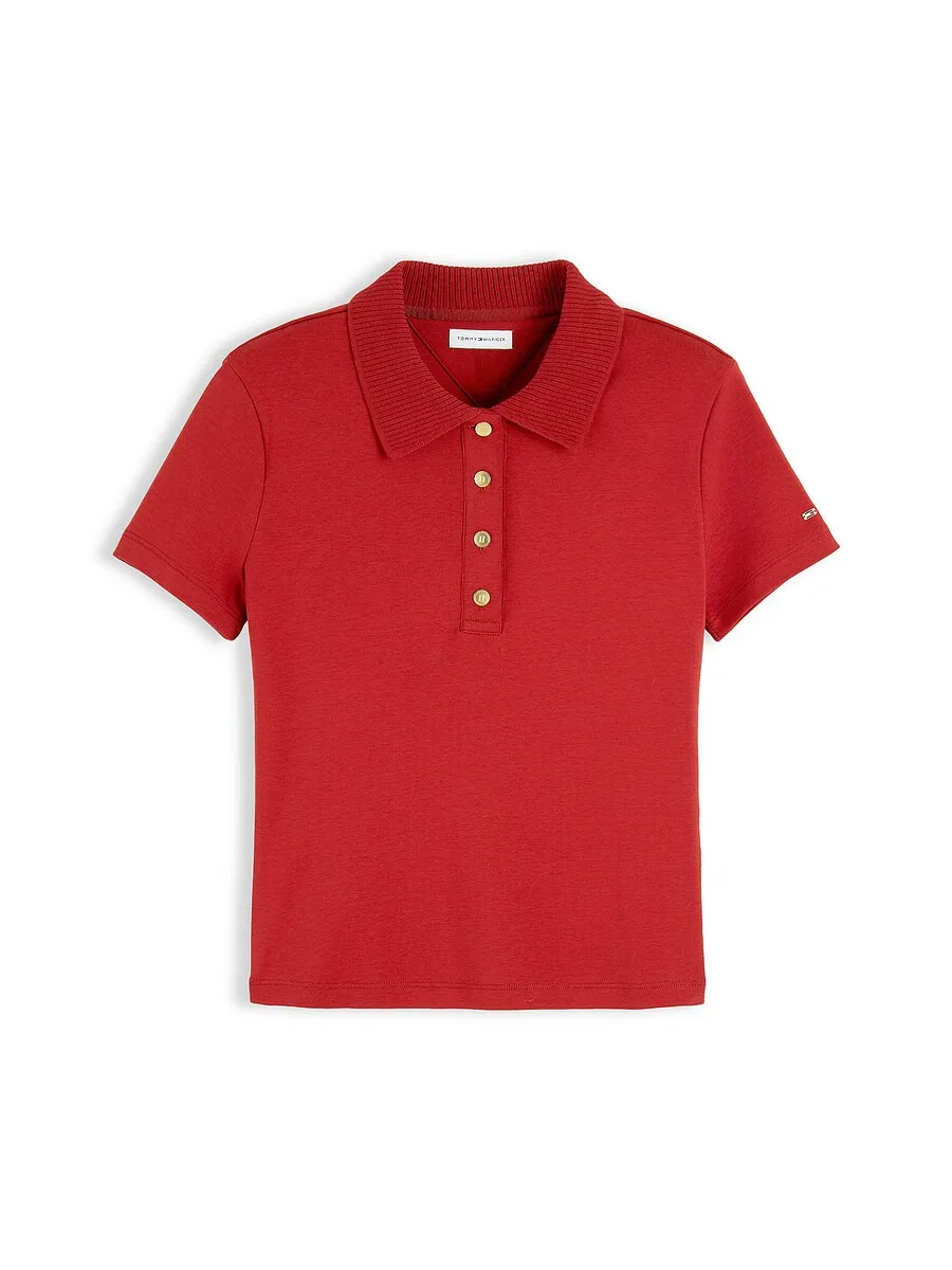 Топ TOMMY HILFIGER кроваво-красного цвета