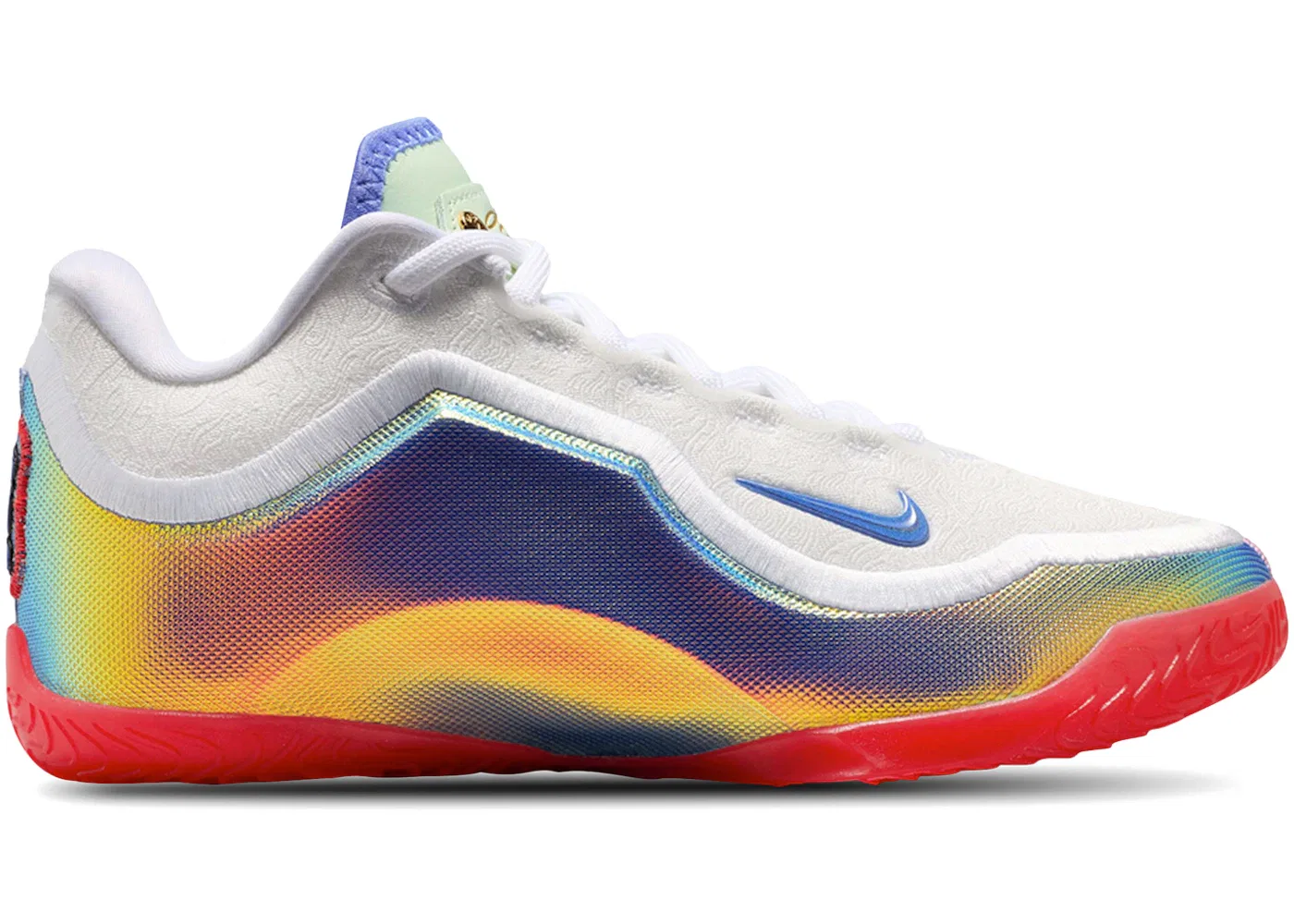 Детские кроссовки для мальчиков Nike LeBron 23, White/Multi-Color/Light Crimson/Volt Tint/Royal Pulse