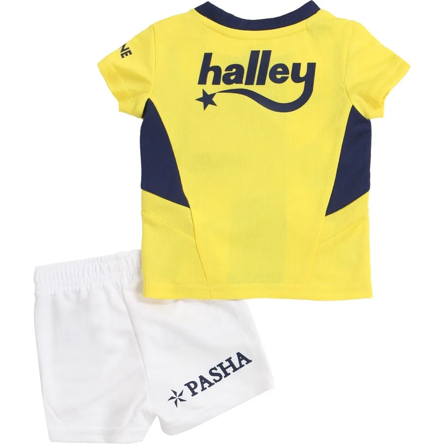 Детский спортивный комплект с полосками Fenerbahçe 2024/2025 Puma, Желтый/Темно-синий — фото 2