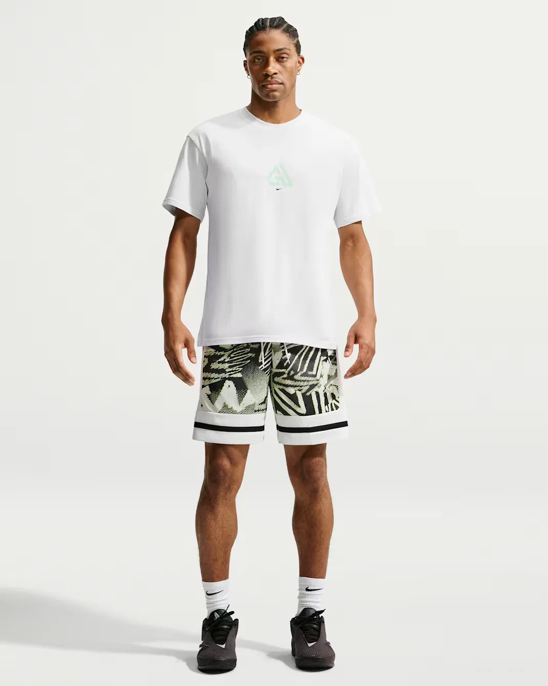 Мужская баскетбольная футболка Giannis Nike, Off White — фото 4