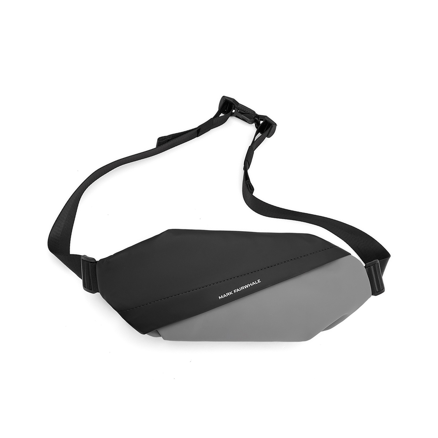 

FAIRWHALE Кожаная сумка через плечо, Gray Black+Earphone Case