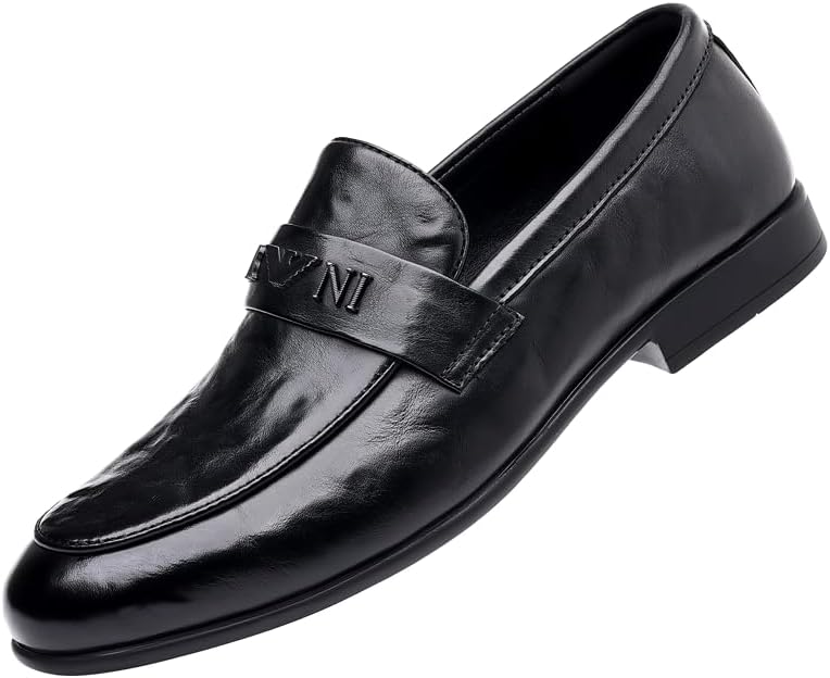 

Мужские повседневные ретро-туфли с заостренным носком, дышащие, удобные оксфорды на липучке, модные деловые формальные туфли дерби Lhyxu, черный