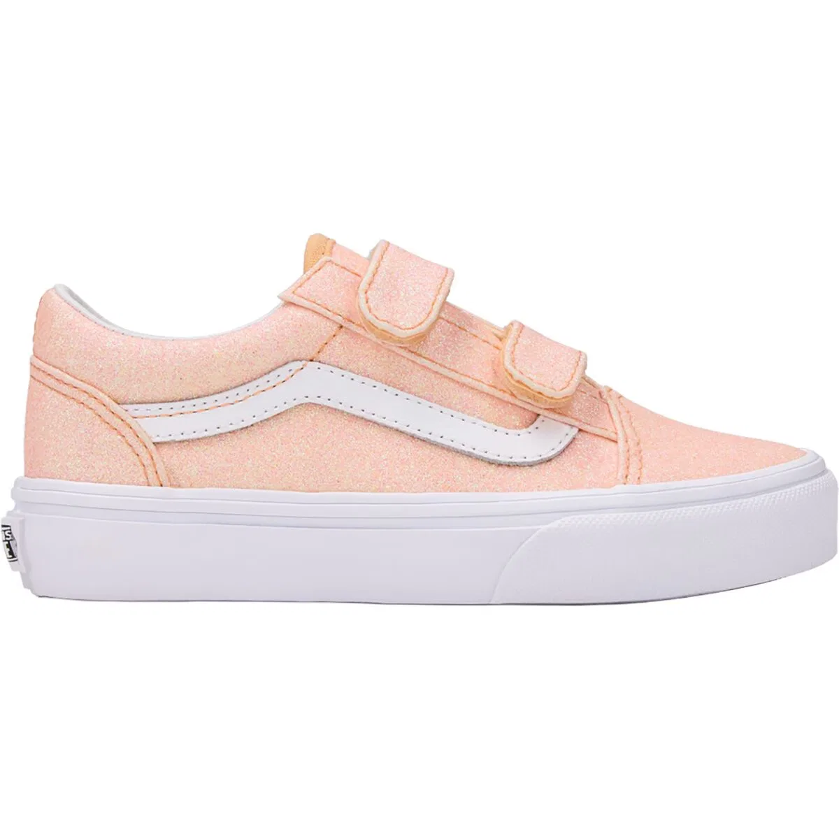 Детские кеды с принтом Old Skool V Vans, Glitter Apricot Glow