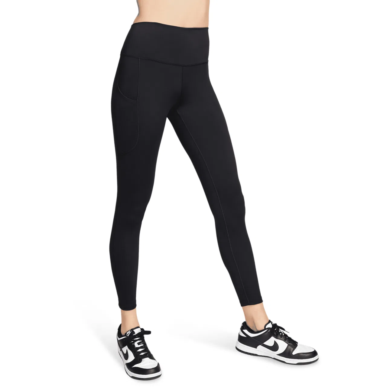 Женские леггинсы Dri-FIT One High Rise 7/8 Pocket Nike, черный