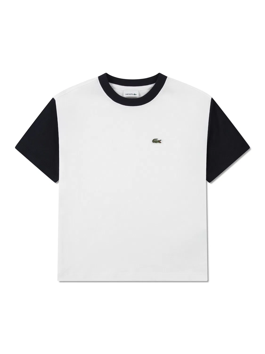 Футболка цветблок Lacoste, белый — фото 4