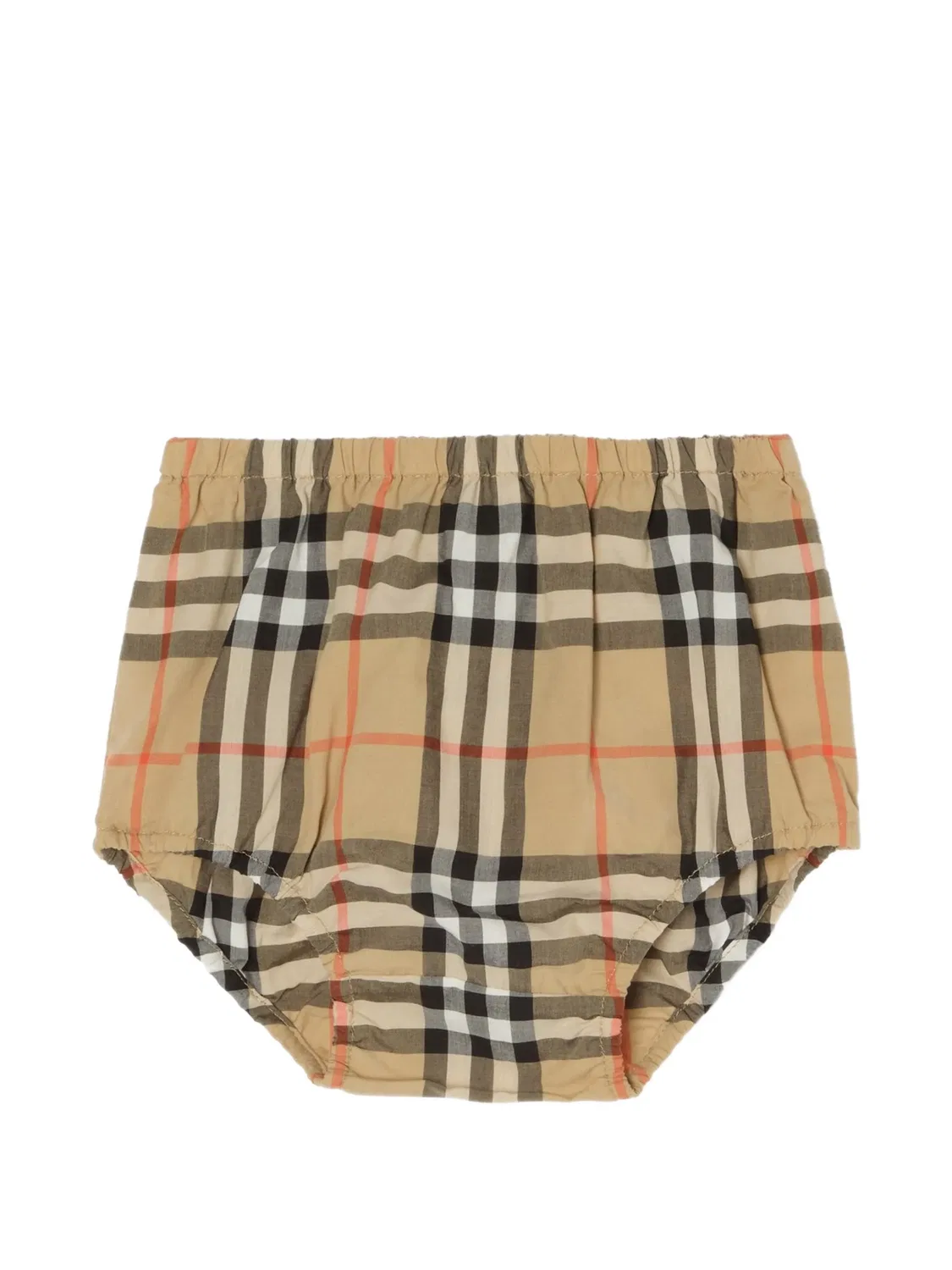Комплект из платья и блумеров в клетку Burberry Kids, розовый — фото 4