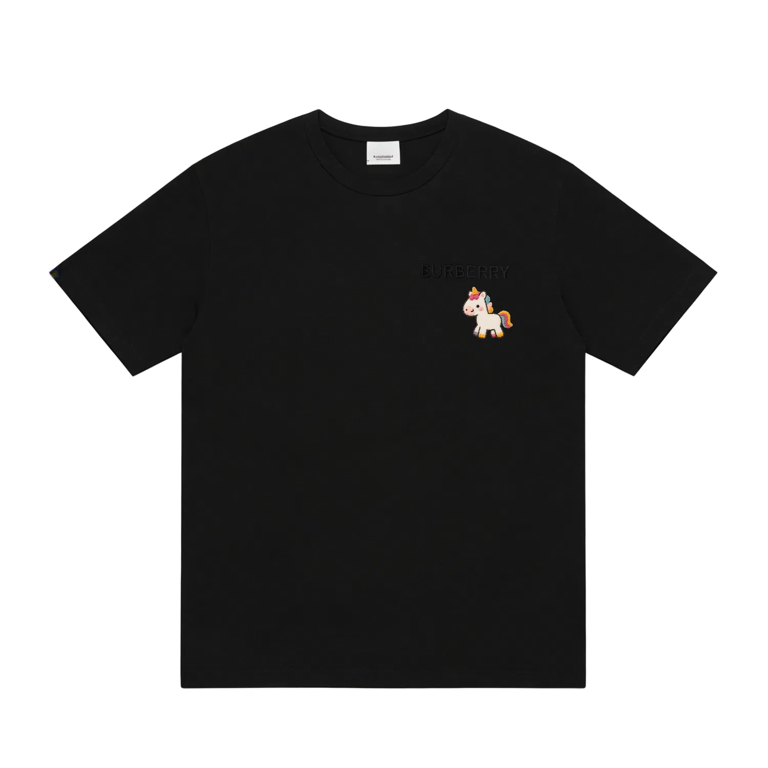 Футболка Burberry Rainbow Pony, унисекс, радужный розовый