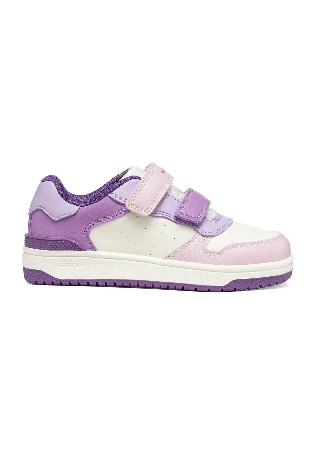 J washiba girl - детские туфельки Geox, White Dark Lilac