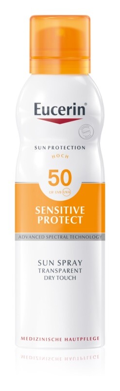 

Прозрачный туман для загара SPF 50 Eucerin Sun Sensitive Protect