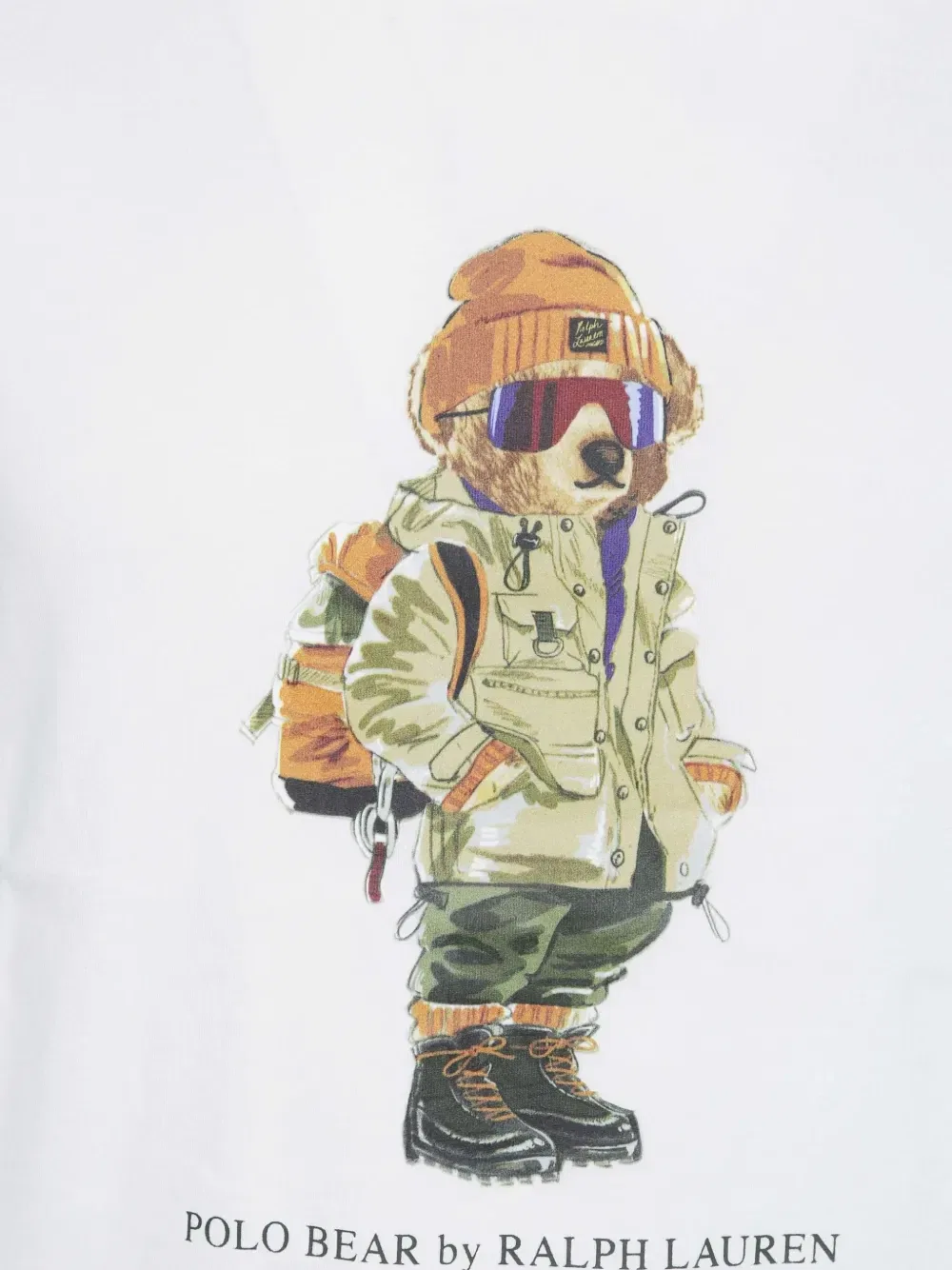 Футболка из джерси Polo Bear классического кроя POLO RALPH LAUREN, белый — фото 3