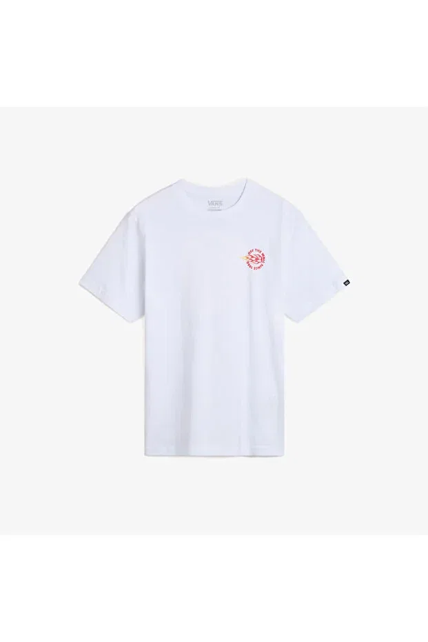 Детская футболка для мальчиков с коротким рукавом Commet 66 ss kids white t-shirt Vans, White — фото 4