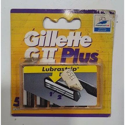 Сменные картриджи для бритвы Gillette GII Plus, 5 шт.