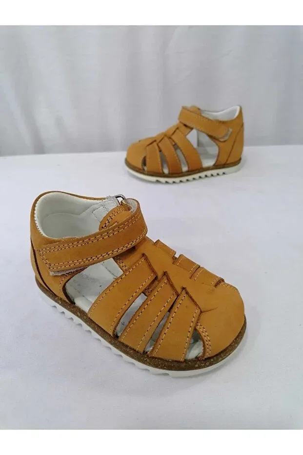 Детские туфли для мальчиков ортопедические Özgür Kids, Taba