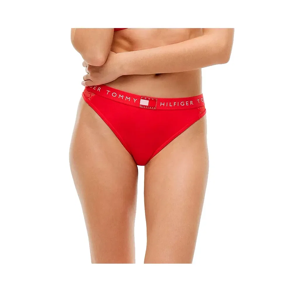Женские трусы с кружевной отделкой Tommy hilfiger, Red