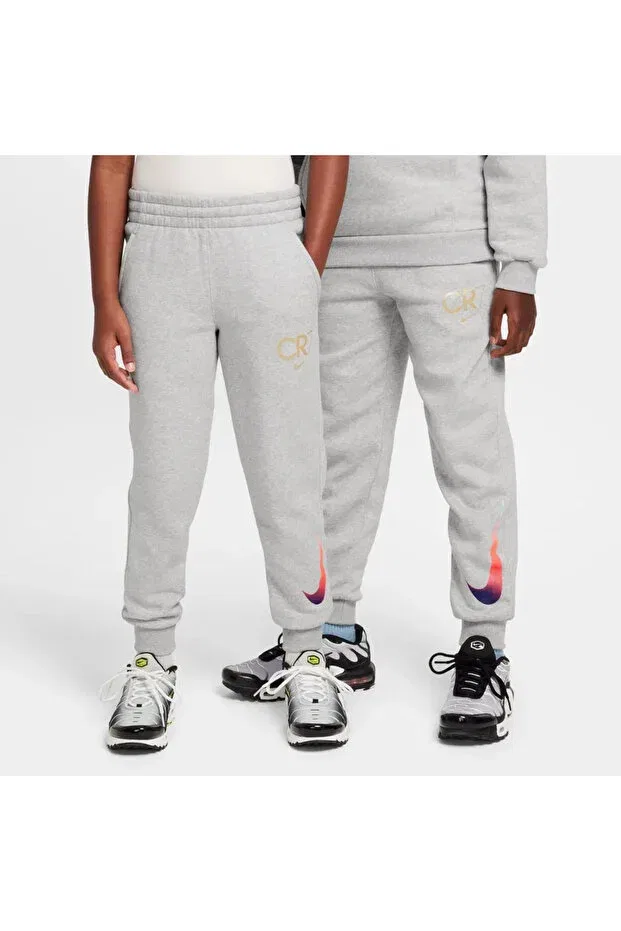 Детские спортивные штаны для девочек с принтом Cr7 Club Fleece Jogger Nike, Gri