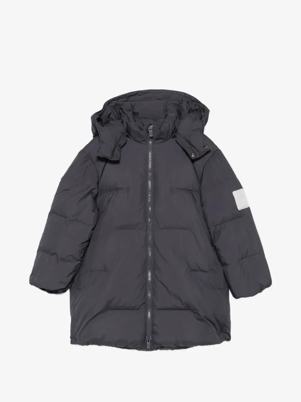 Куртка с капюшоном и нашивкой-логотипом Emporio Armani Kids, серый