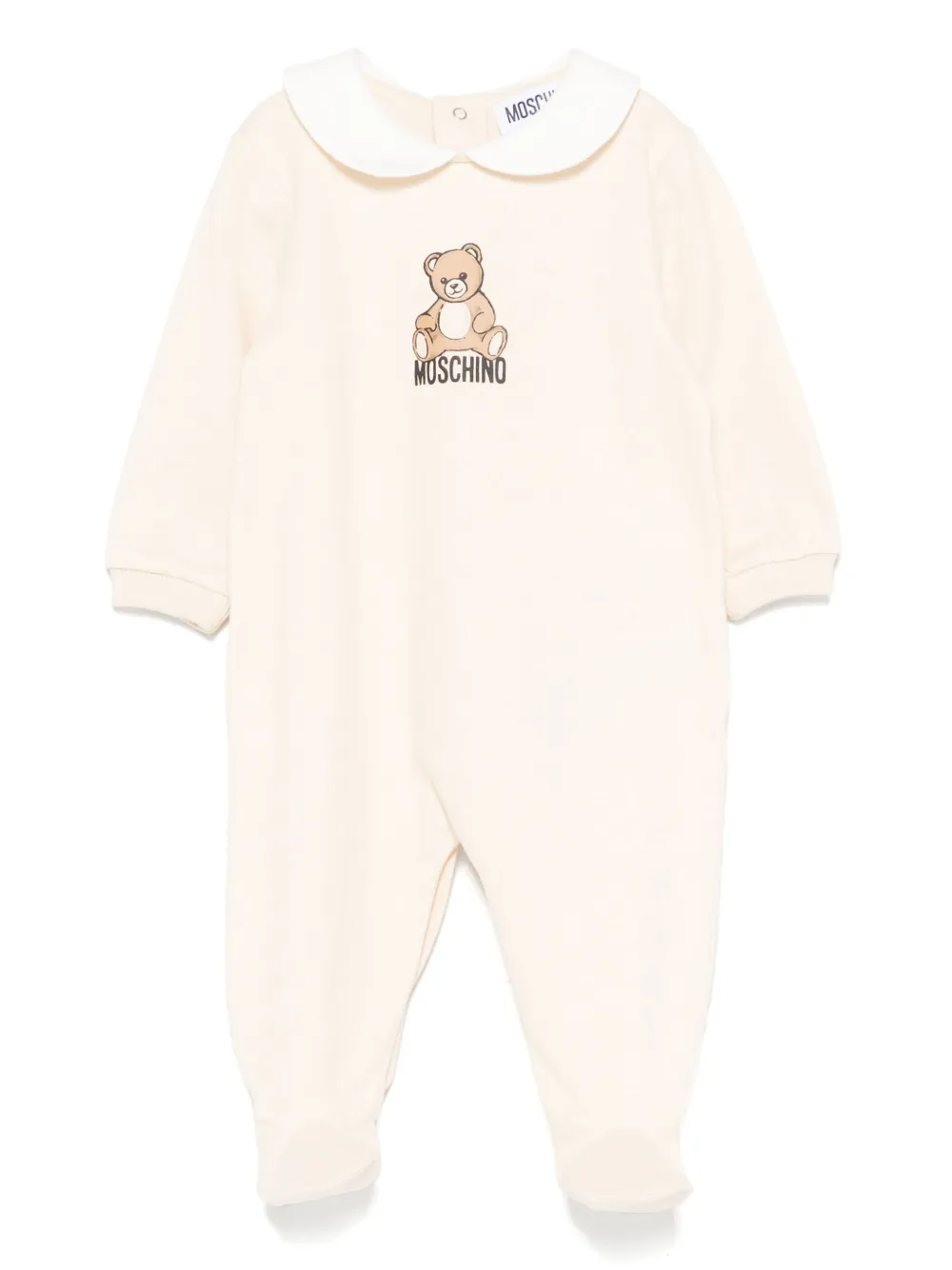 

Комбинезон с воротником Питер Пэн с принтом Тедди Moschino Kids, нейтральный