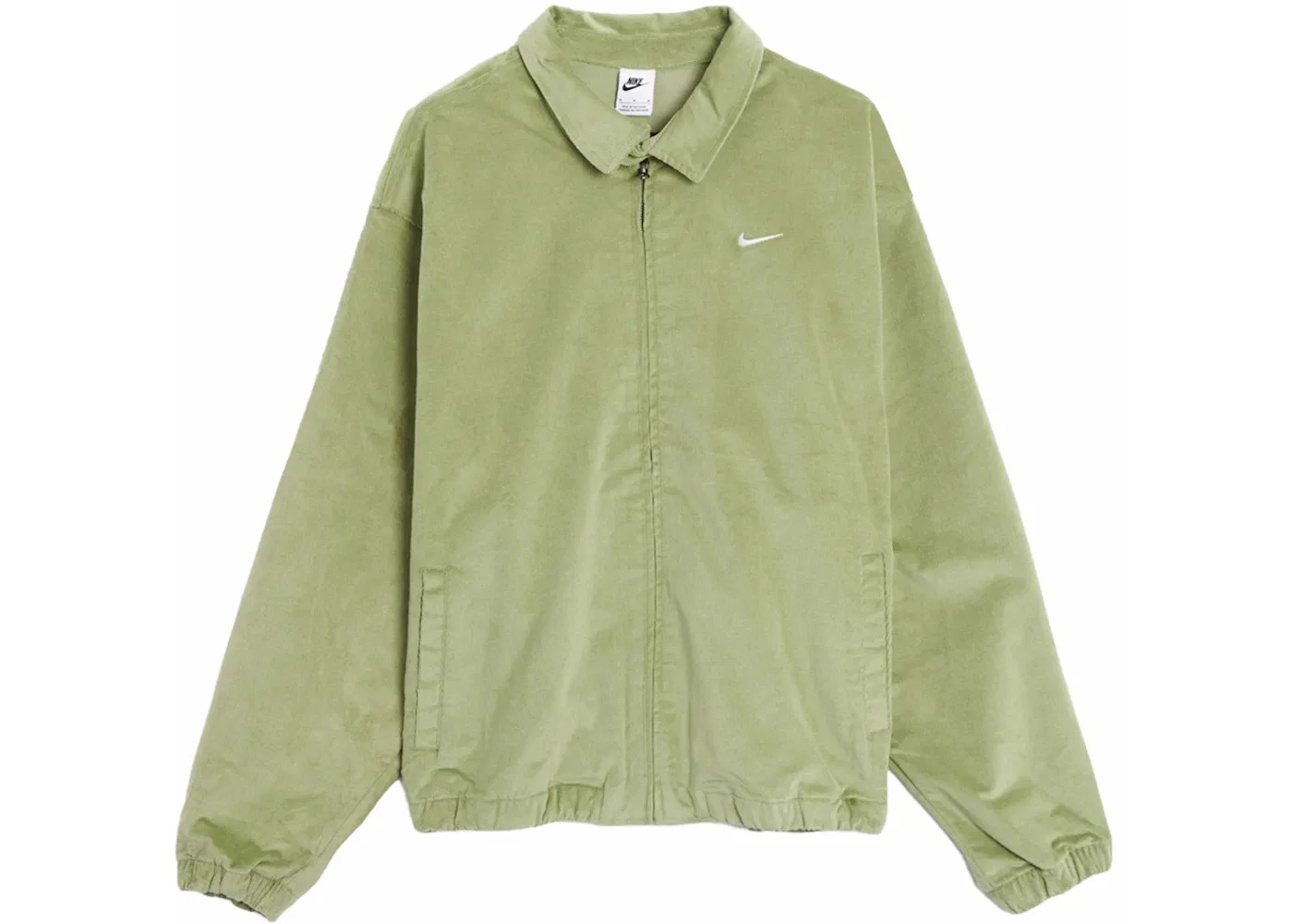 Мужская куртка-бомбер с воротником-стойкой Nike Life Harrington Jacket, Oil Green/White