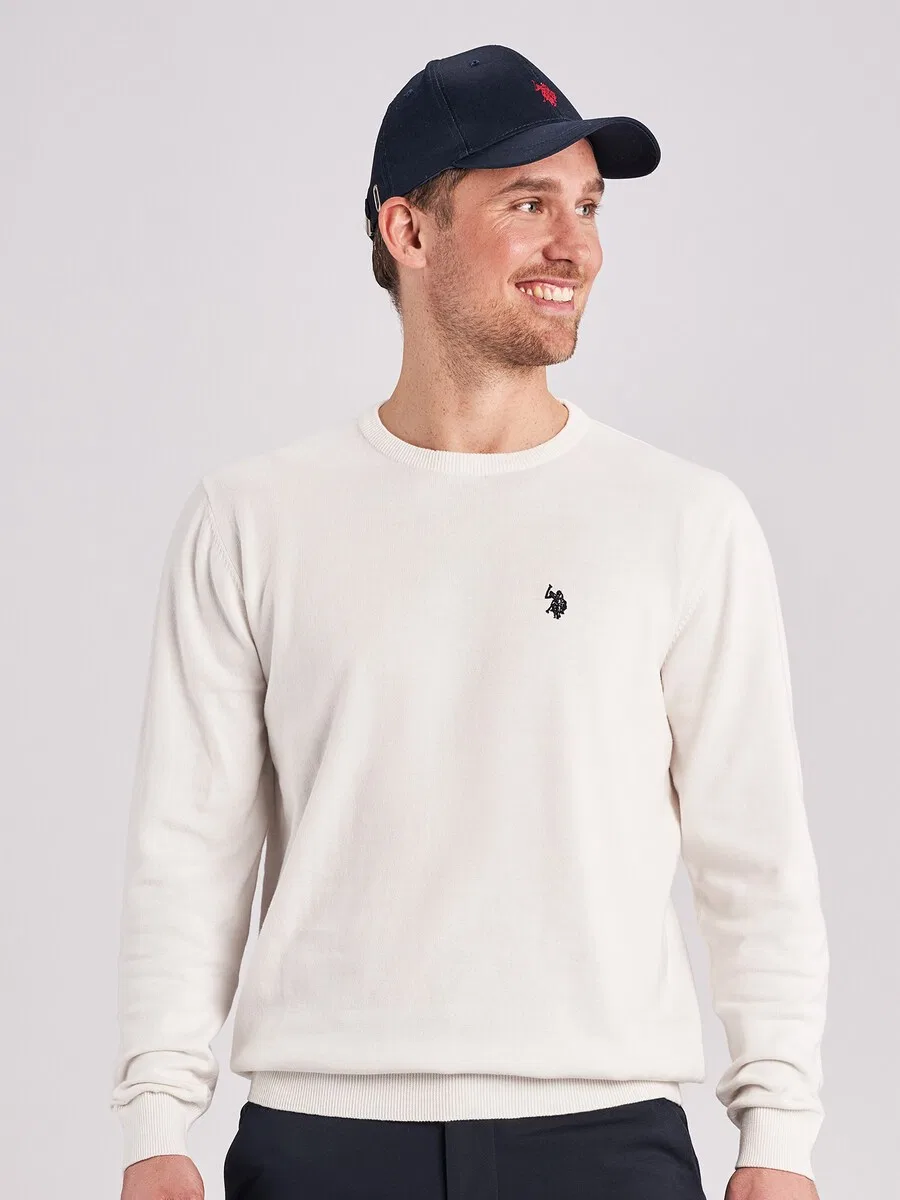Свитер U.S. Polo Assn. 'UMAdair' белого цвета — фото 2
