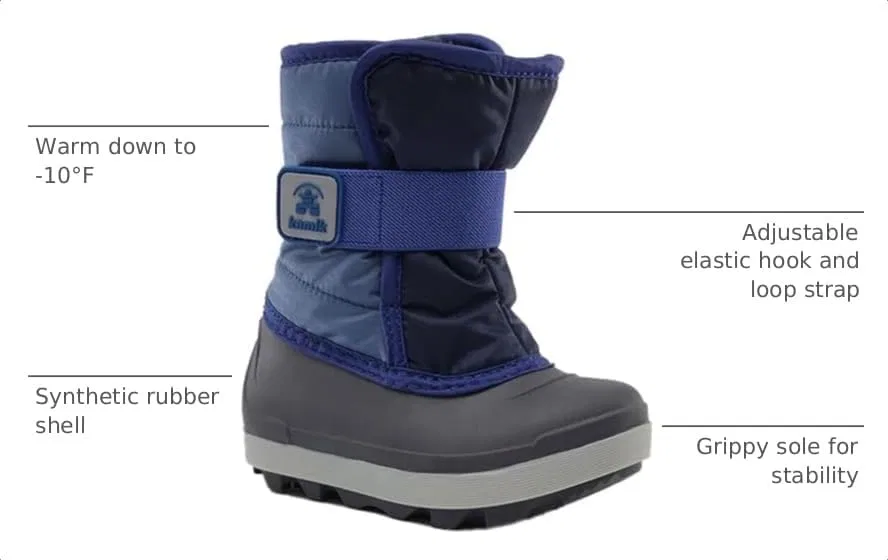 Детские зимние ботинки для мальчиков Snowbug7 Kamik, Navy/Blue — фото 3