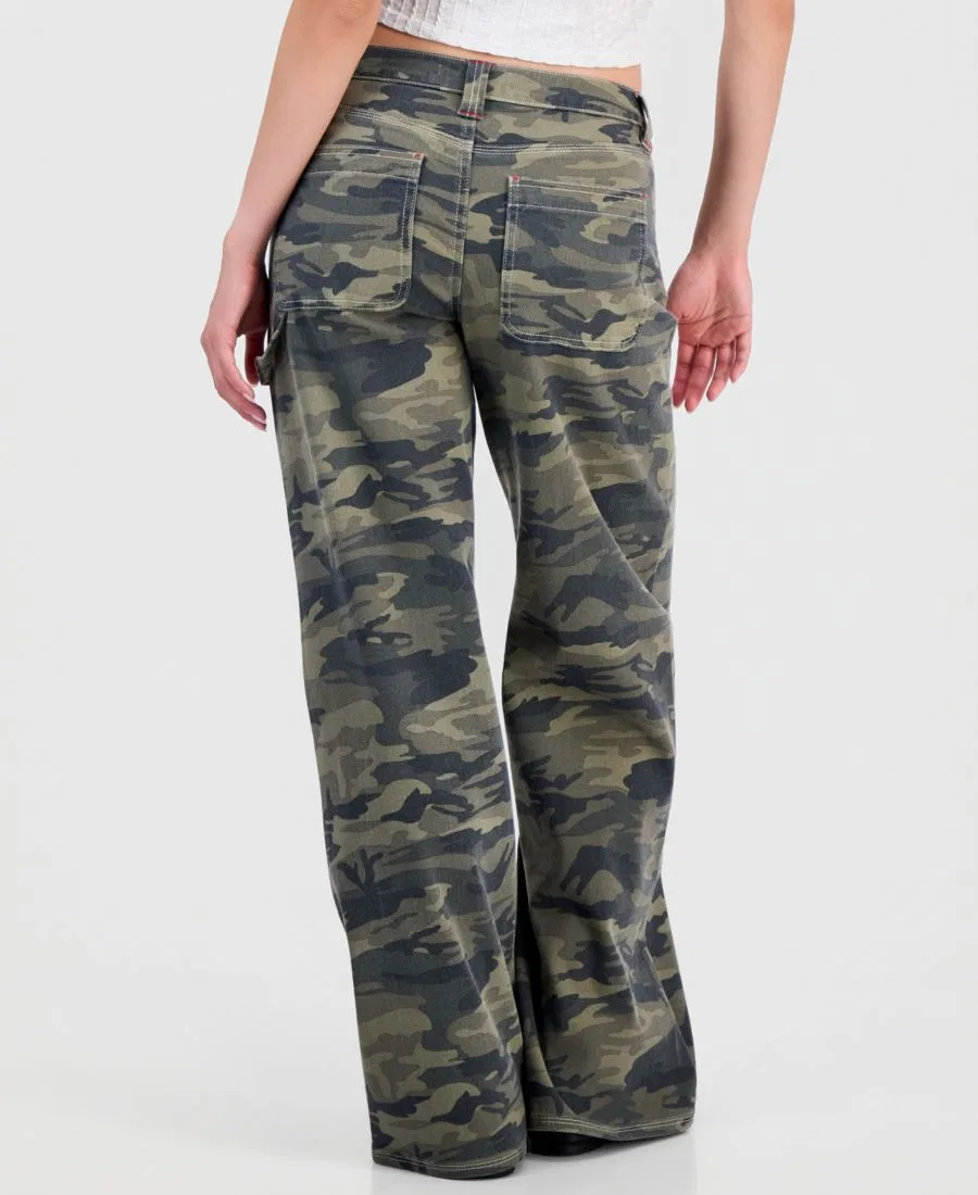 Джинсы-карго с широкими штанинами Ultra 90s Madden Girl, Camo — фото 2