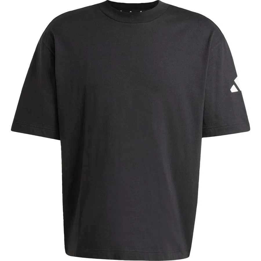 Футболка свободного кроя с логотипом adidas Sportswear Essentials Loose Fit 3 Bar Logo Tee, Черно-белый — фото 3